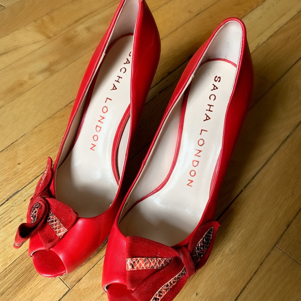 Red Sacha London Heels